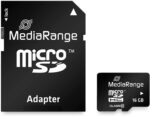 Mediarange Carte microSD 16 Go avec Adaptateur – Image 2